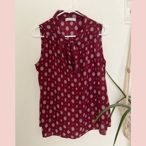 Printed Sleeveless Women’s Top